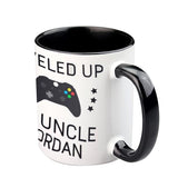 Leveled Up To Uncle - Personalized Uncle Accent Mug