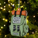 Hiking Bag - Personalized Hiking Ornament
