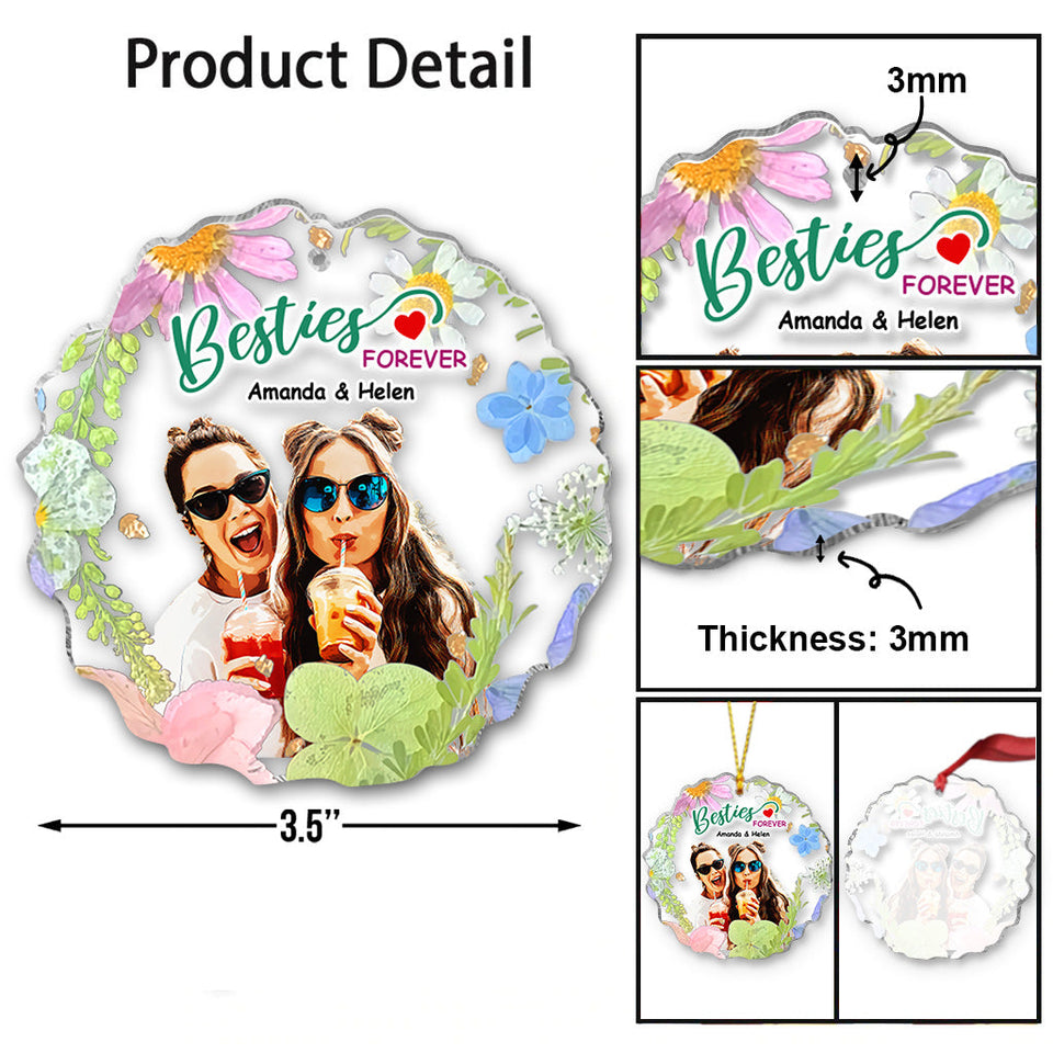 Besties Forever - Personalized Bestie Ornament