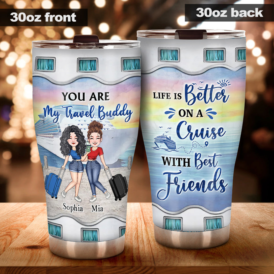 Travel Buddy - Personalized Travelling Tumbler