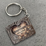 This Dad Belongs To - Gift for dad, grandma, grandpa, mom, uncle, aunt, brother, sister - Personalized Keychain