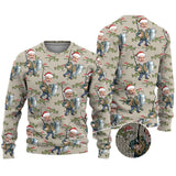 Fishing Christmas - Personalized Fishing Ugly Sweater