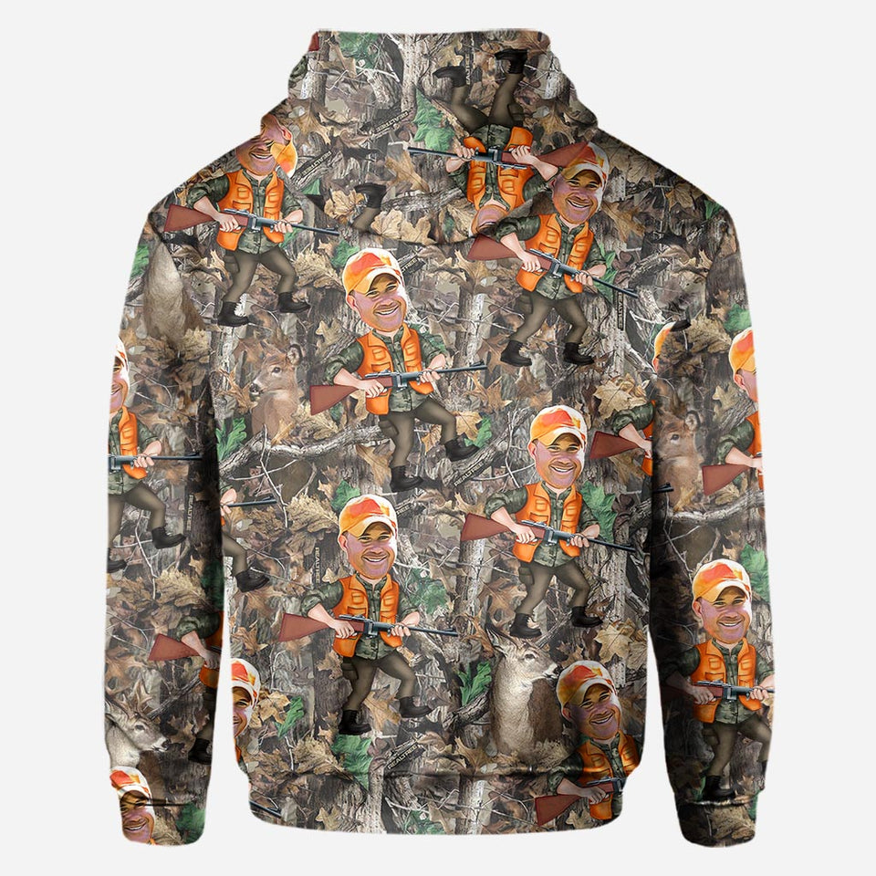 Photo Inserted Hunter - Personalized Hunting All Over Shirt