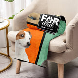 Dog Mom/ Cat Mom/ Fur Dad.... - Gift for dog lovers, dog lover, cat lover - Personalized Blanket