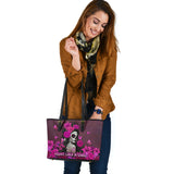 Sac en cuir « Fight Like A Girl » pour la sensibilisation au cancer du sein 0622