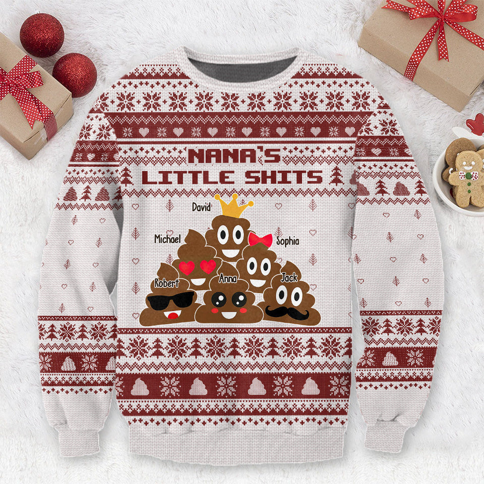 Nana’s Little Cuties - Personalized Grandma Ugly Sweater