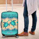 Salty Lil' Beach - Personalized Turtle Luggage Cover