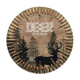 Deer O'Clock - Hunting Round Wood Sign