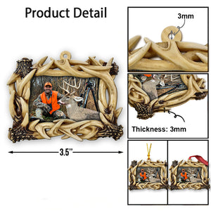 Love Hunting - Personalized Hunting Transparent Ornament