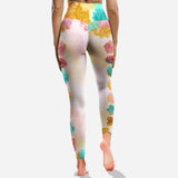 I'm Mostly Peace Love And Light - Personalized Yoga Hollow Tank Top and Leggings
