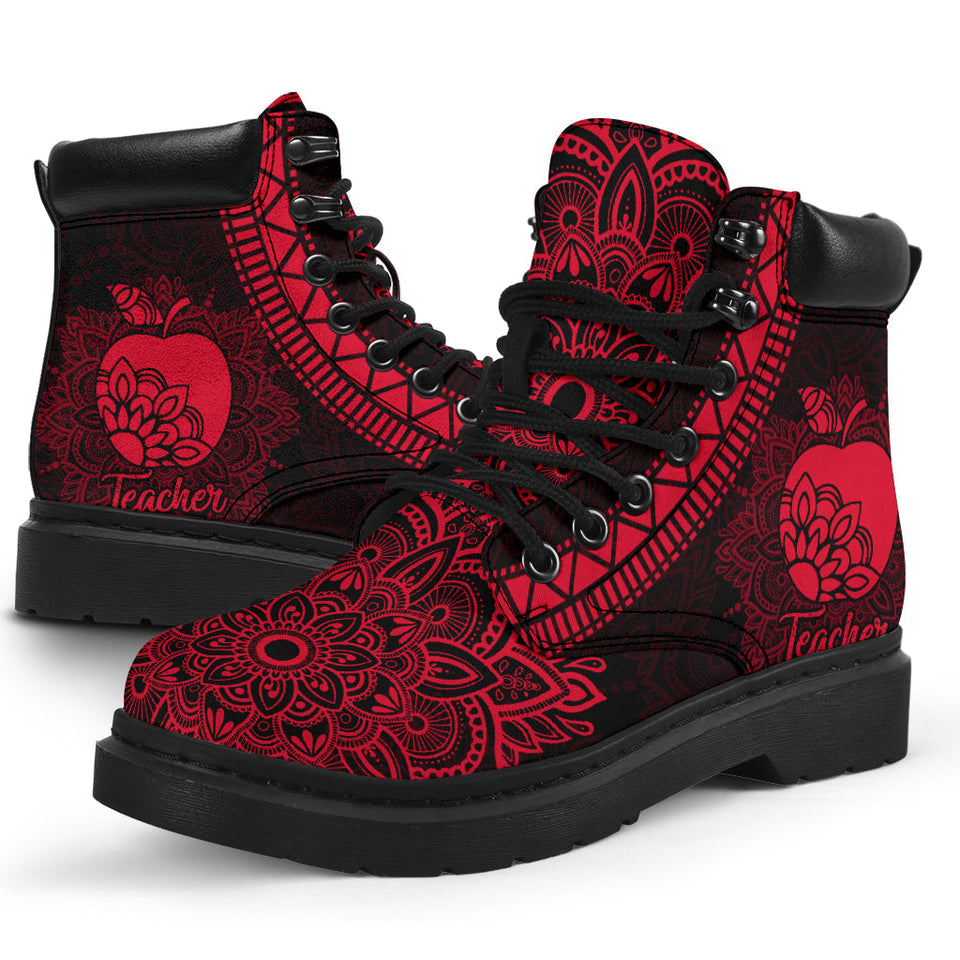 Teacher Mandala Apple Teacher All Season Boots 0622