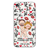 I Love You - gift for husband, wife, boyfriend, girlfriend - Personalized Clear Phone Case