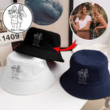 Custom Photo - Personalized granddaughter Embroidered Bucket Hat