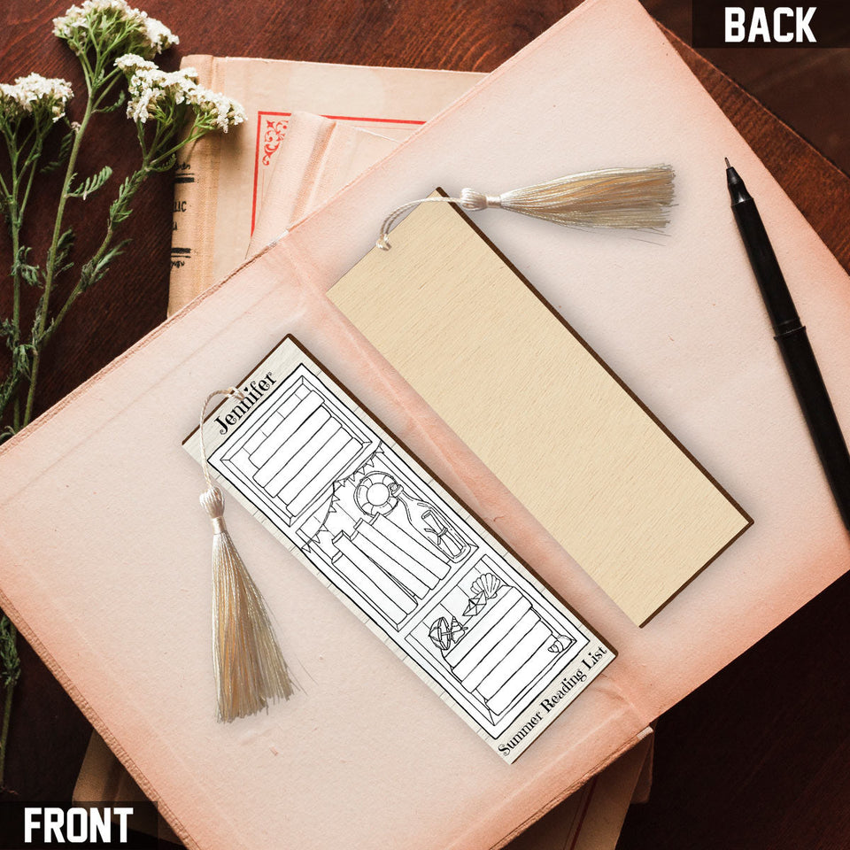 Seasonal Reading Track List - Personalized Book Bookmark