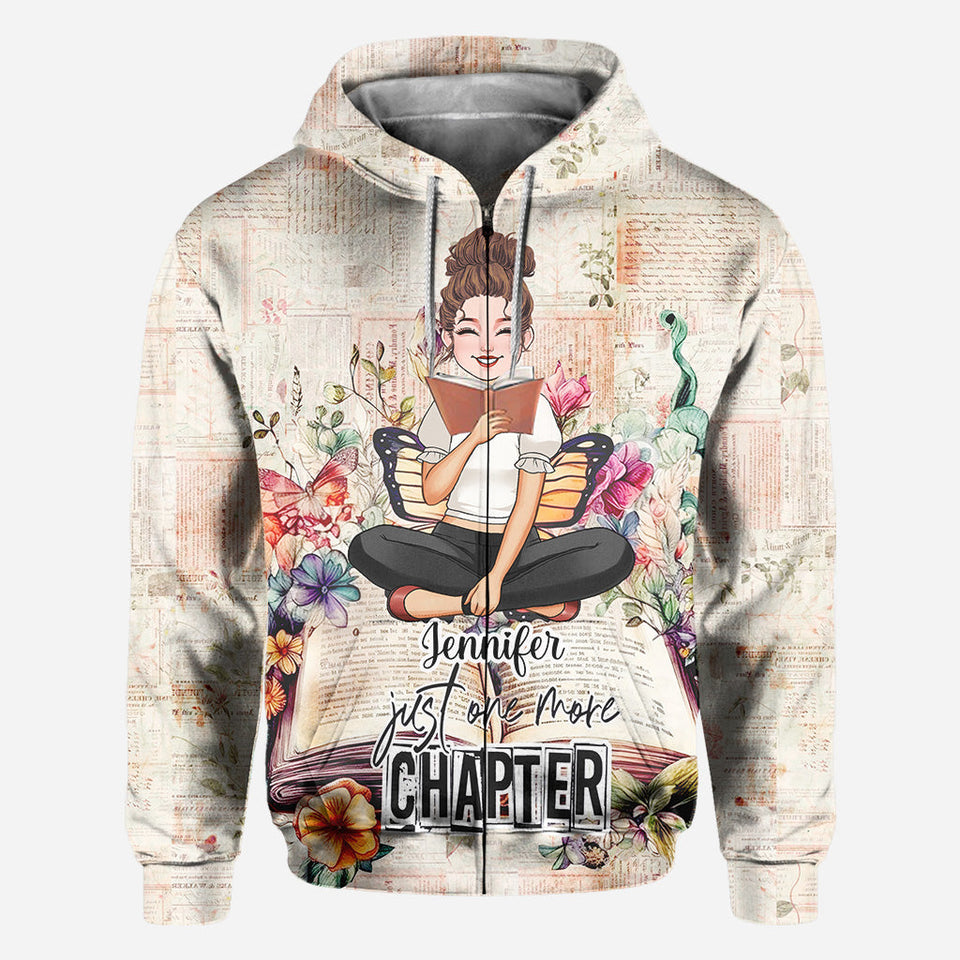Just One More Chapter - Personalized Book All Over Shirt