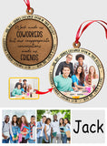 Work Made Us Coworkers - Gift for colleague - Personalized Ornament