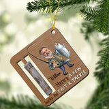 Here's A Few Bucks For Bait And Tackle - Personalized Fishing Ornament