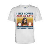 I Like Coffee And My Dog - Dog gift for cat lover - Personalized T-shirt And Hoodie