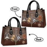 Best Dog Mom Ever - Gift for mom, mom, dog lover, cat lover - Personalized Leather Handbag