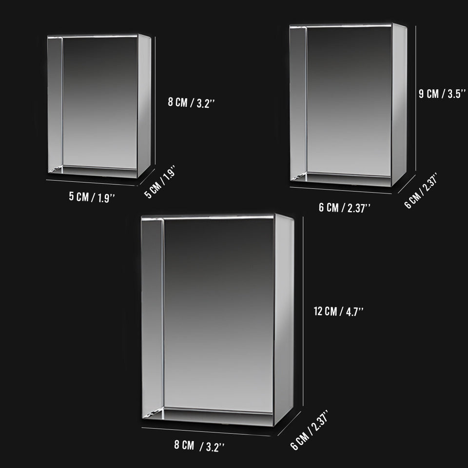 We Have Each Others - Sibling gift for step brother, sister - Personalized Laser Engraving 3D Cuboid Shaped Crystal Lamp