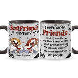 Bestfriend Forever - Personalized Bestie Accent Mug