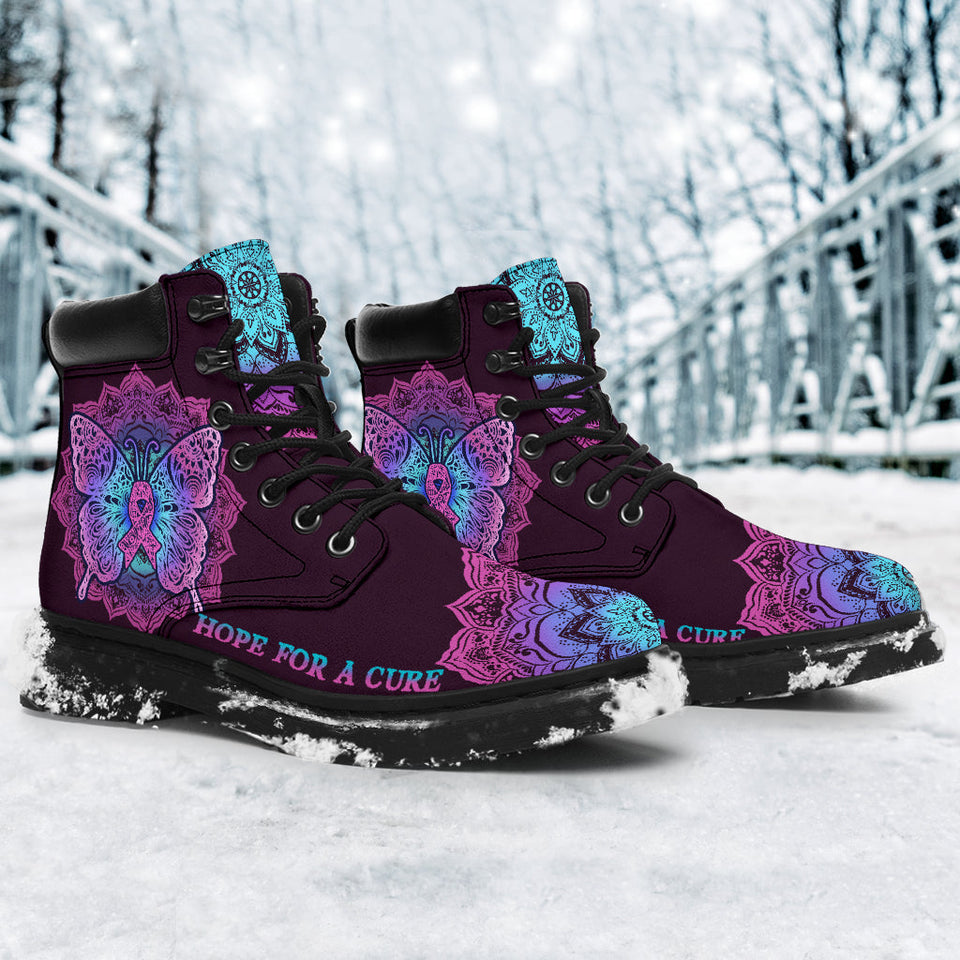 Bottes toutes saisons Hope For A Cure pour la sensibilisation au cancer du sein 0622