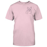 Custom Line Art - Personalized Dog Embroidered T-shirt