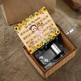 You Are My Sunshine - Personalized Couple Hand Crank Music Box