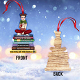 Bookstack with Custom Titles - Personalized Book Ornament