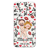 I Love You - gift for husband, wife, boyfriend, girlfriend - Personalized Clear Phone Case