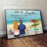 Together We Build The Life - Personalized Couple Canvas And Poster