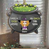 Check Ya Energy - Personalized Witch Suncatcher