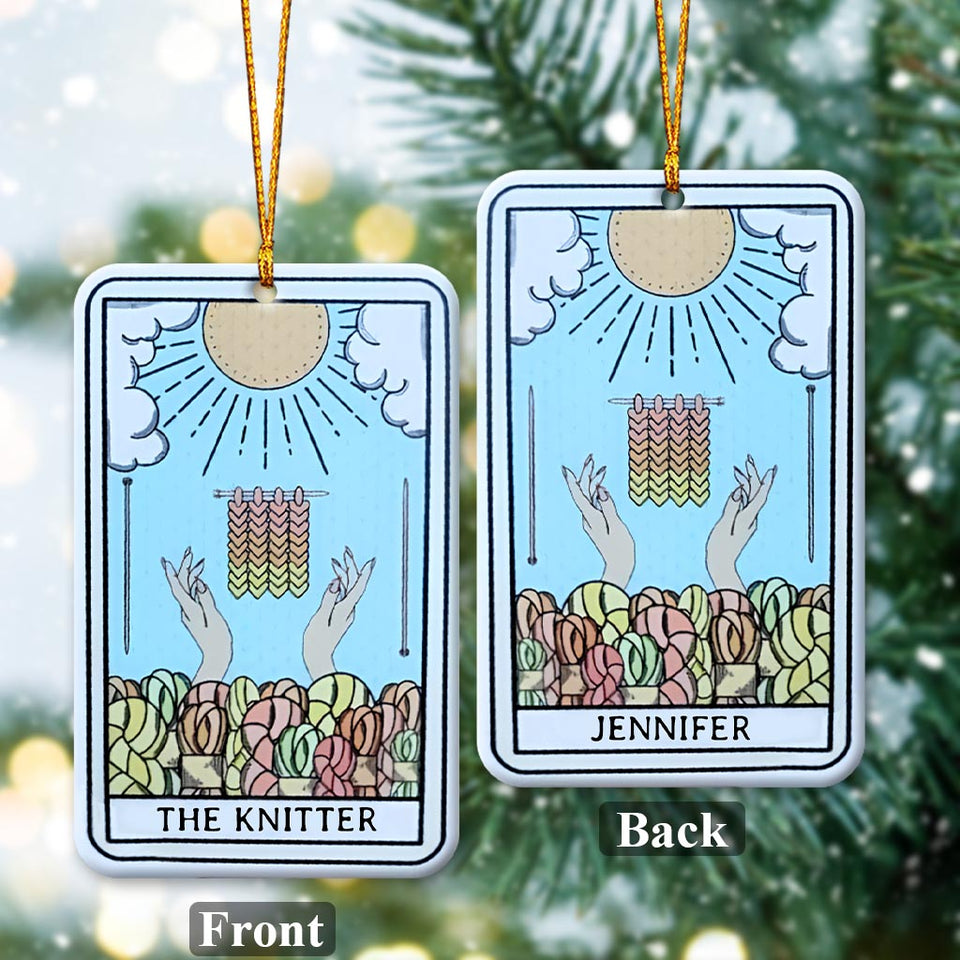 The Knitter - Personalized Knitting Ornament