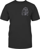 Custom Line Art - Personalized Sibling Embroidered T-shirt