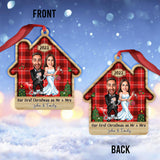 Our First Christmas - Personalized Husband And Wife Ornament