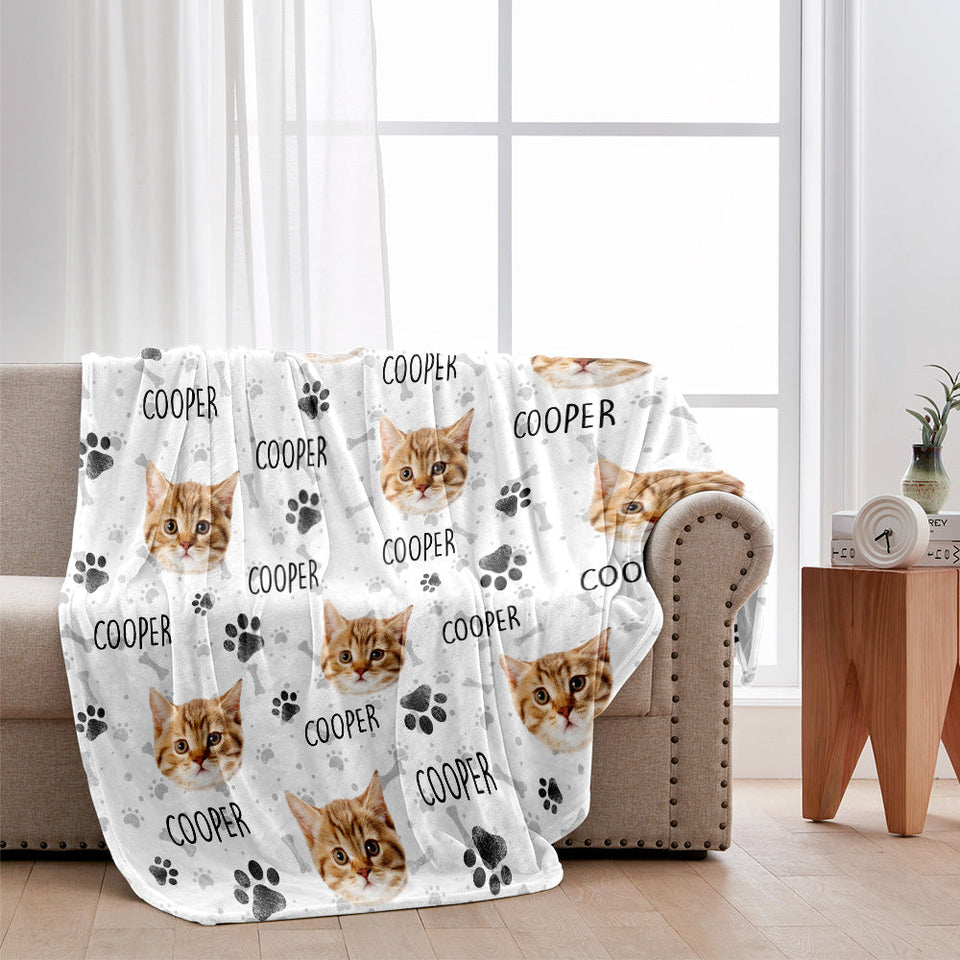 Colorful Pattern - Personalized Cat Blanket