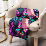 Just A Girl Who Loves Butterflies - Personalized Butterfly Blanket