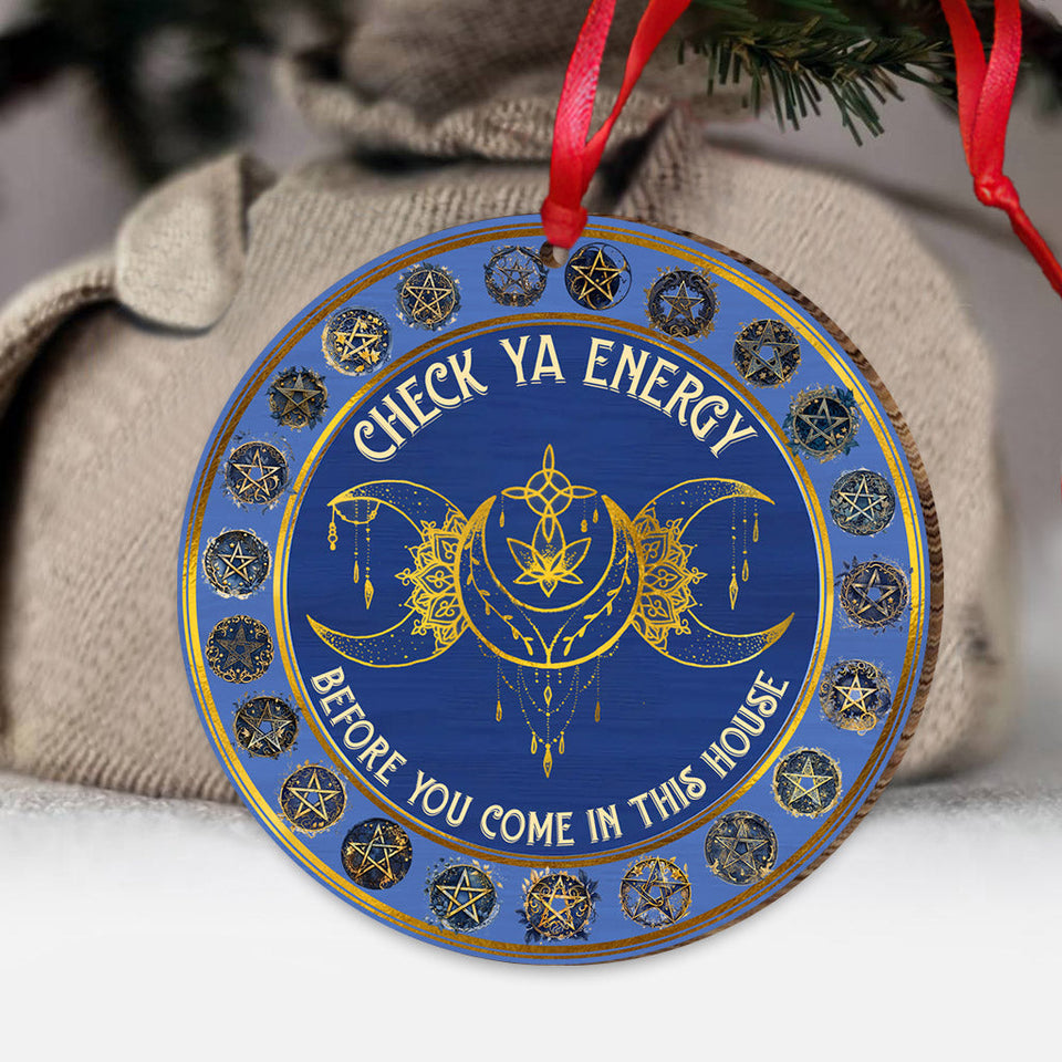 Check Your Energy - Witch Ornament