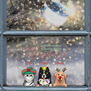Have Yourself a Furry Little Christmas - Personalized Dog Decal Die Cut