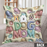 Dog Mom - Personalized Dog Throw Pillow