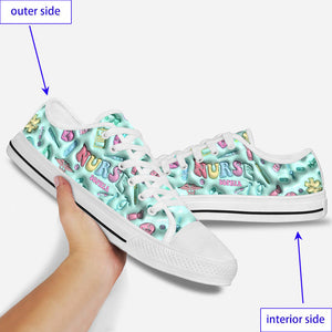 Nurse Life - Personalized Nurse Low Top Shoes