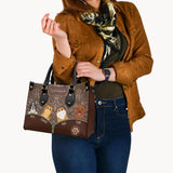 Best Dog Mom Ever - Gift for mom, mom, dog lover, cat lover - Personalized Leather Handbag