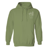 Custom Line Art - Personalized granddaughter Embroidered Hoodie