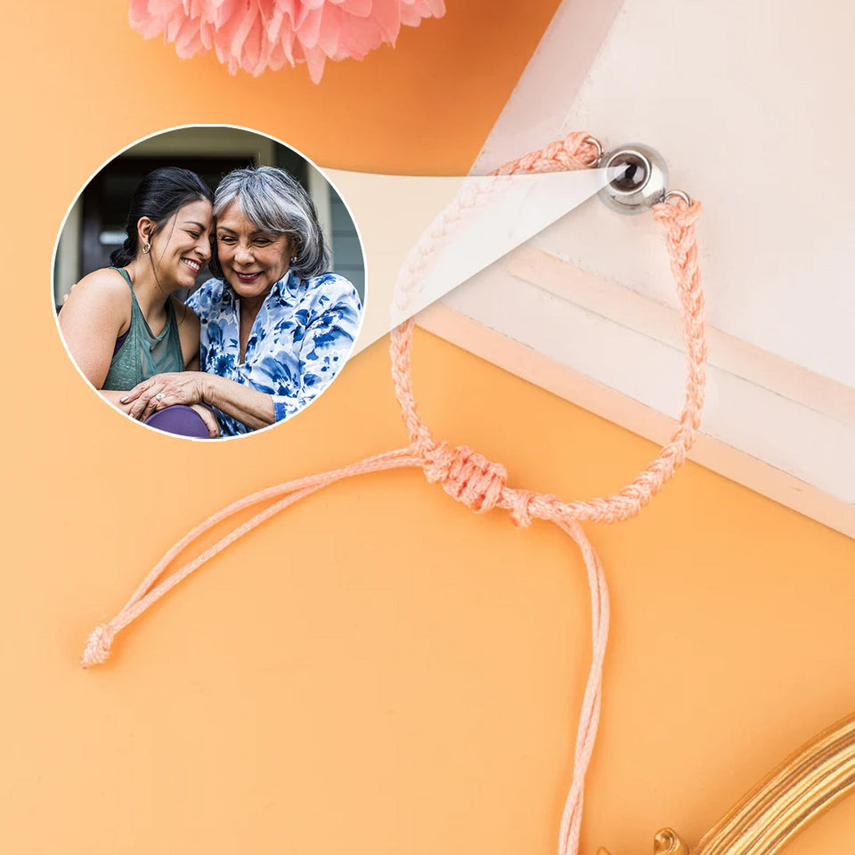 Capture Memories - Gift for Step Mom - Personalized Projection Bracelet