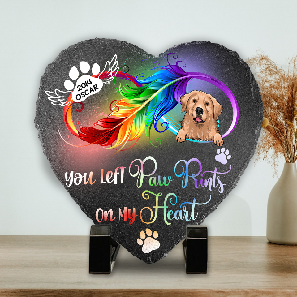 Forever In My Heart - Personalized Dog Heart Shaped Stone
