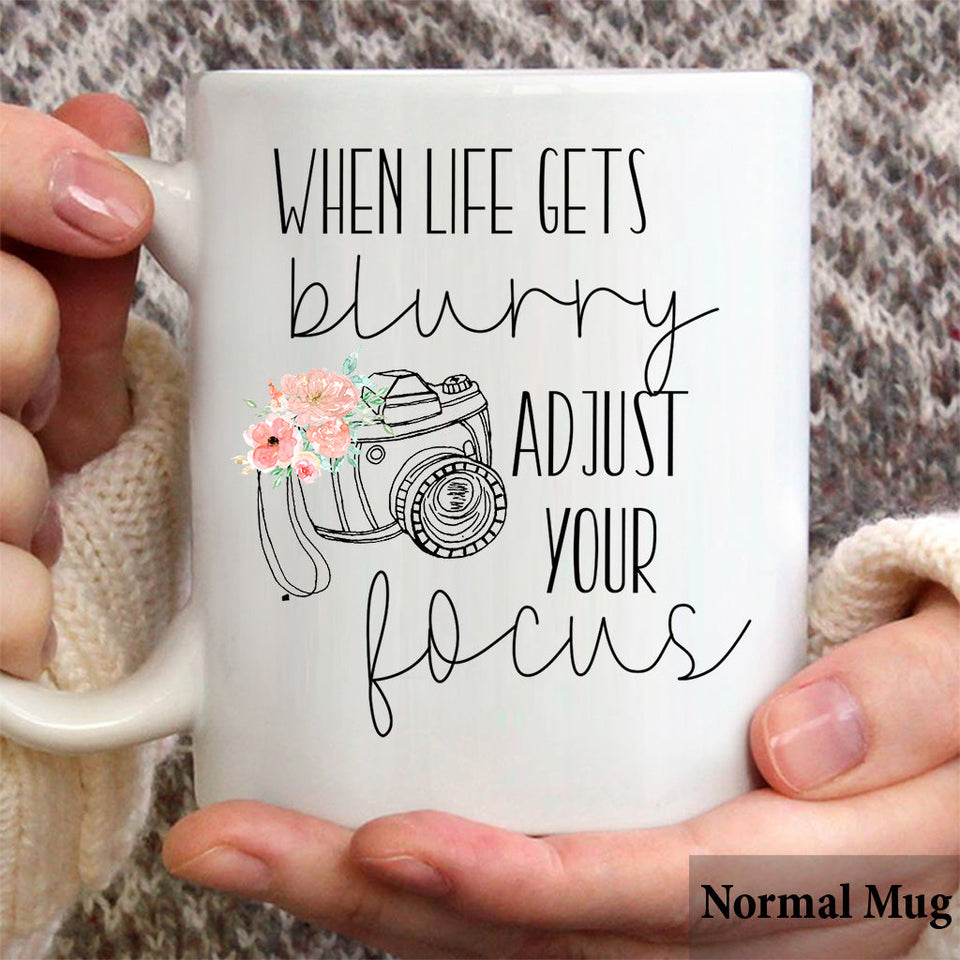 Adjust Your Focus - Personalized Photography Mug