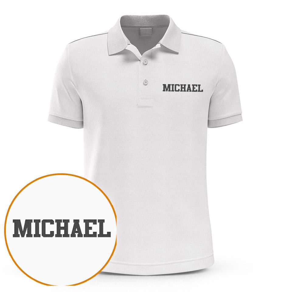 Custom Name - Personalized Father Embroidered Polo Shirt