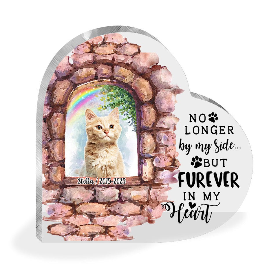 No Longer By My Side - Personalized Dog Custom Shaped Acrylic Plaque