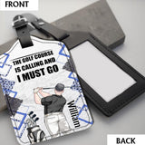 Just a girl - Personalized Golf Leather Luggage Tag
