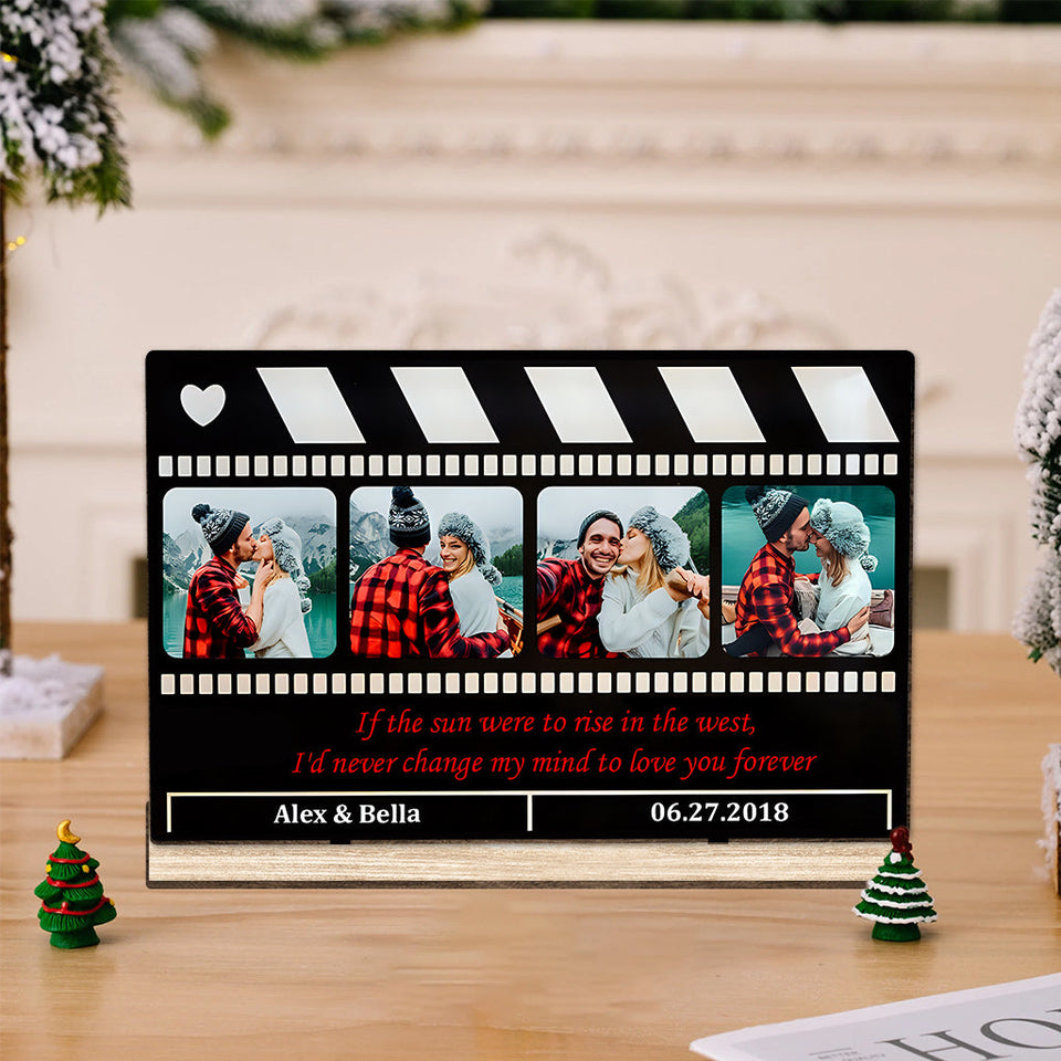 Creative Clapperboard - Personalized Couple 1 Layered Big Freestanding